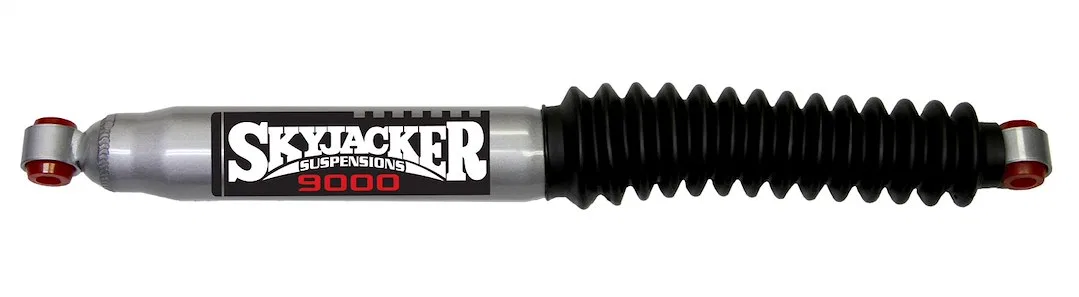 9000 – SKYJACKER Steering Stabilizer, Heavy Duty OEM Single Silver With Black Boot Without Brackets/ Without Hardware...